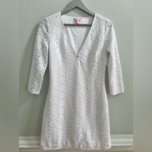 Lilly Pulitzer White Lamora Resort Breakers Tunic Dress Size S $168 Bridal